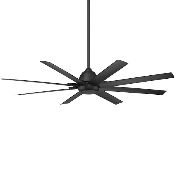Wac Mocha XL Indoor and Outdoor 8-Blade Smart Ceiling Fan 66in Matte Black with Remote Control, 120 V F-064 - main